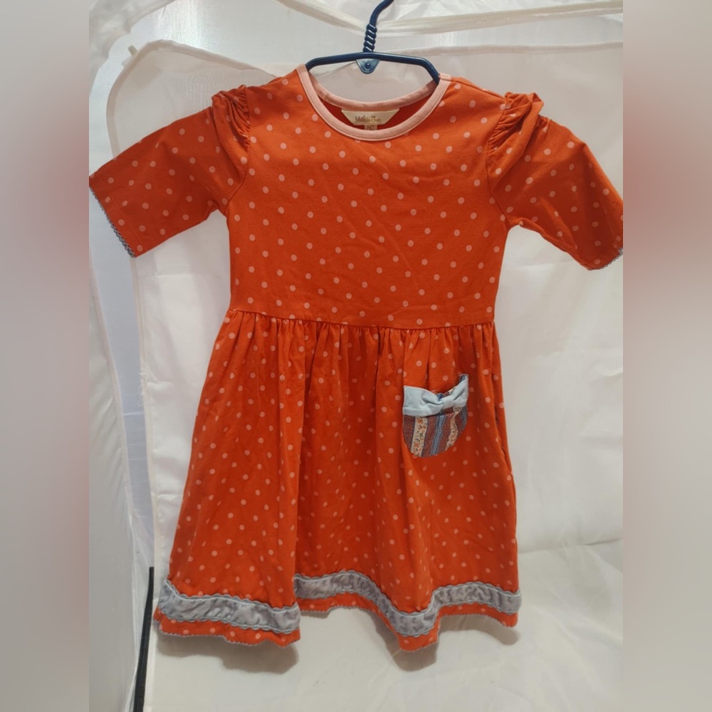 Matilda Jane Orange Polka Dot Dress